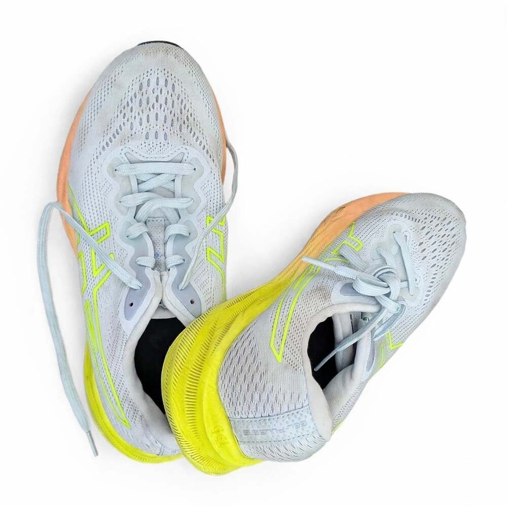 ASICS Gel-Pulse 14 Running Shoes Size 8 Gray Yellow FlyteFoam
